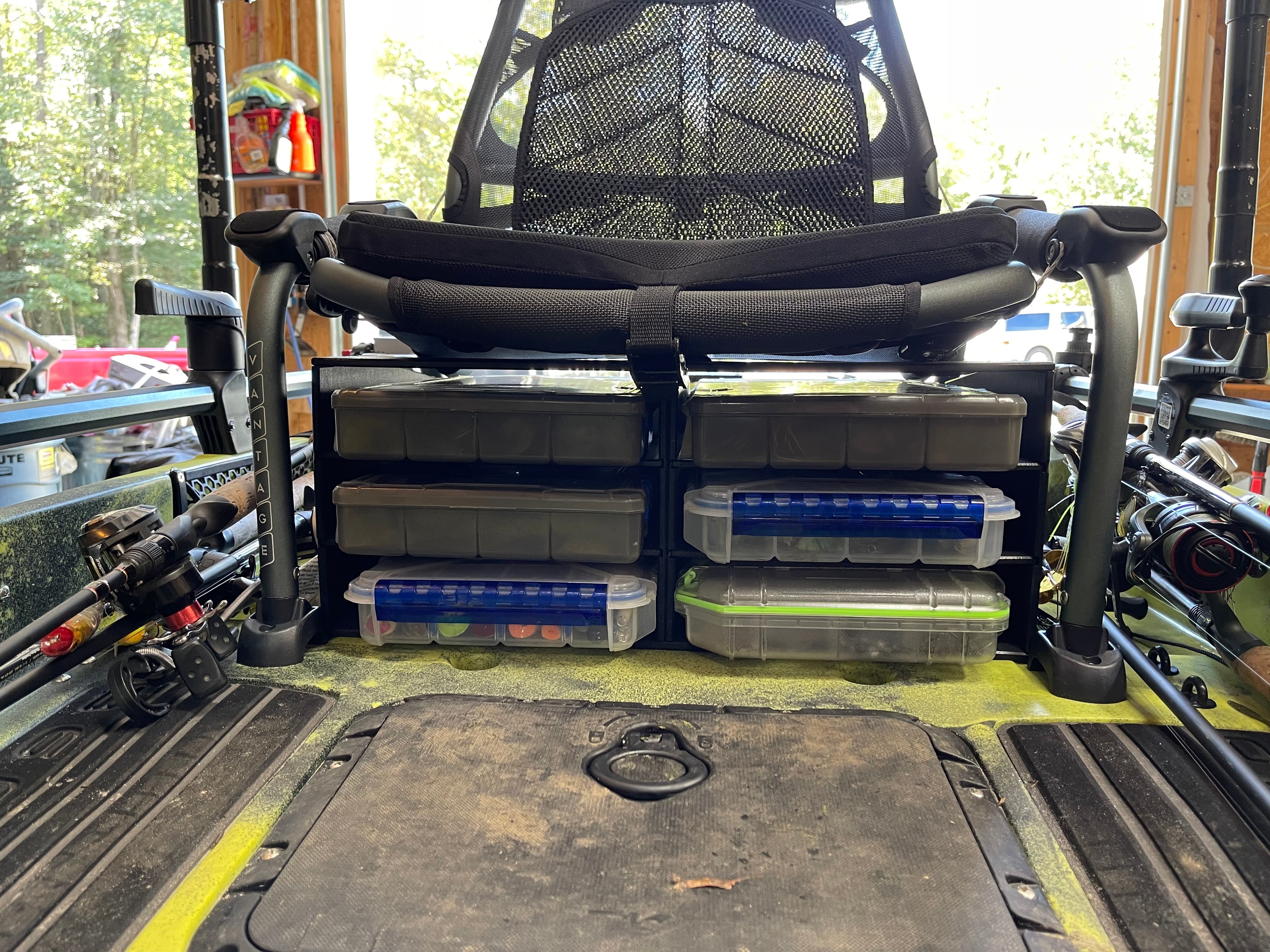behind the seat tackle box Hobie PA 12-14 Under Seat Tackle Storage – One Objective