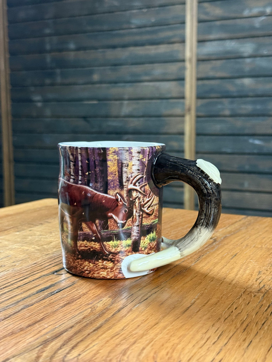 Ceramic Mug 3D 15oz-Deer Scene