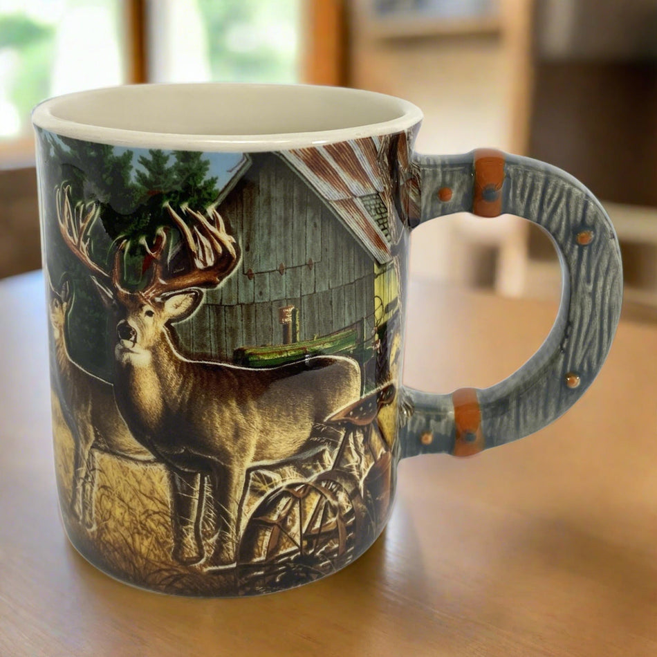 Ceramic Mug 3D 15oz-Deer Farm