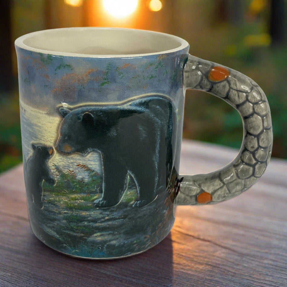 Ceramic Mug 3D 15oz-Bears Scene