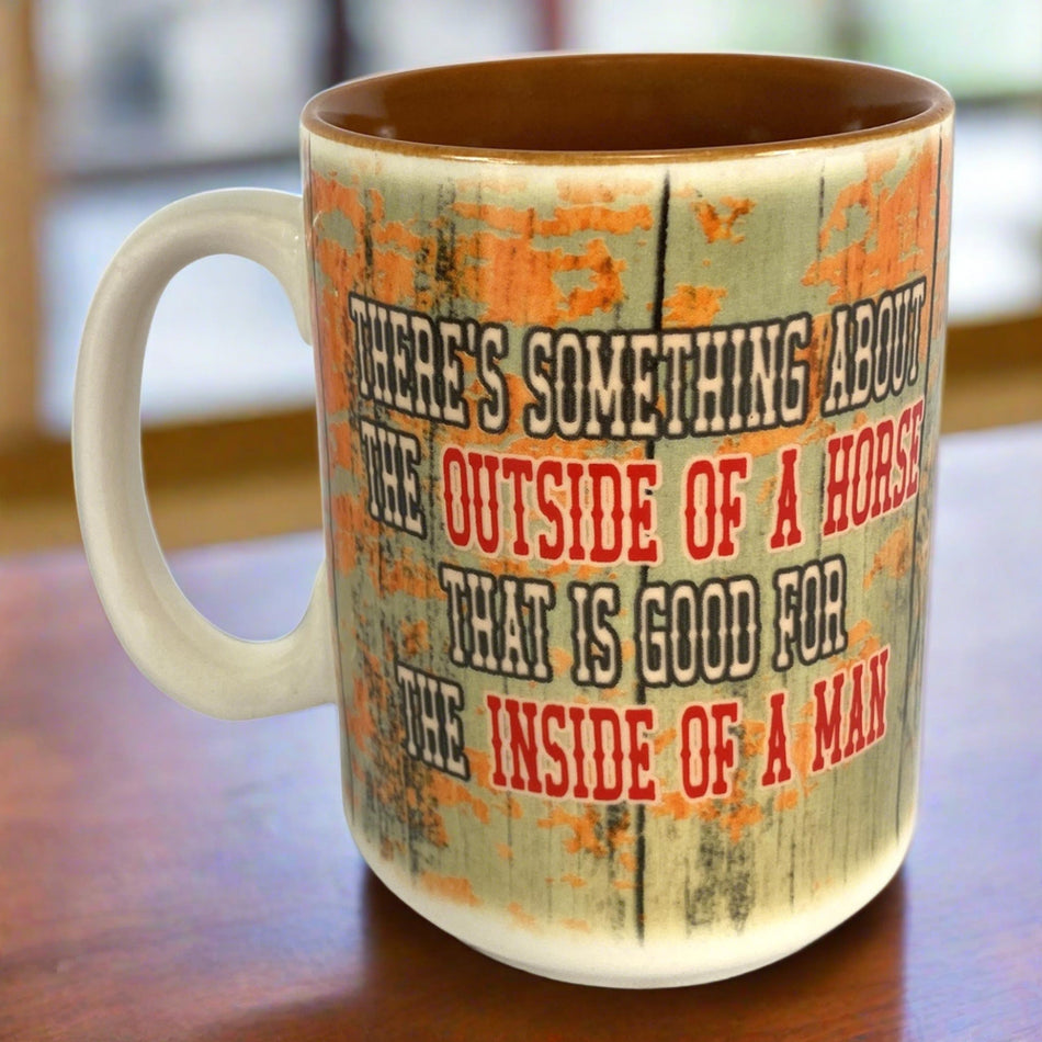 Ceramic Mug 16oz-Outside of a Horse