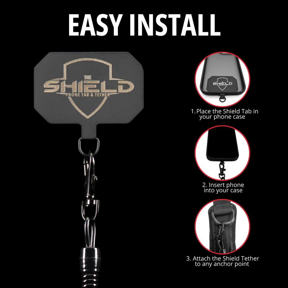 THE SHIELD™ Phone Tab & Tether