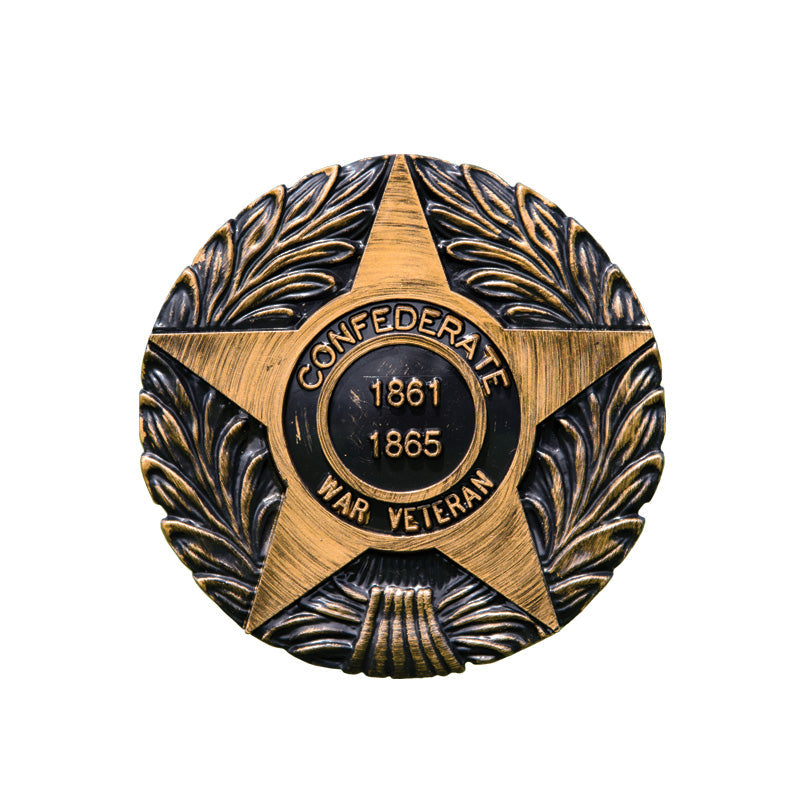 Confederate War Veteran Grave Marker & Flag Holder with Aluminum Ground Spike