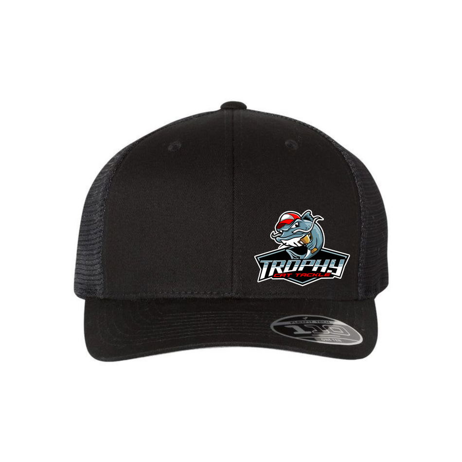 Trophy Cat Tackle Grey/White Snap Back Trucker Hat