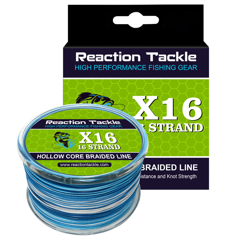 Reaction Tackle Hollow Core - 16 Strand Braided Fishing Line