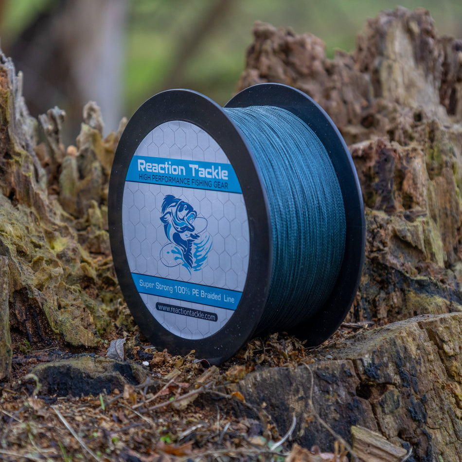 Reaction Tackle Braided Fishing Line - Low-Vis Gray