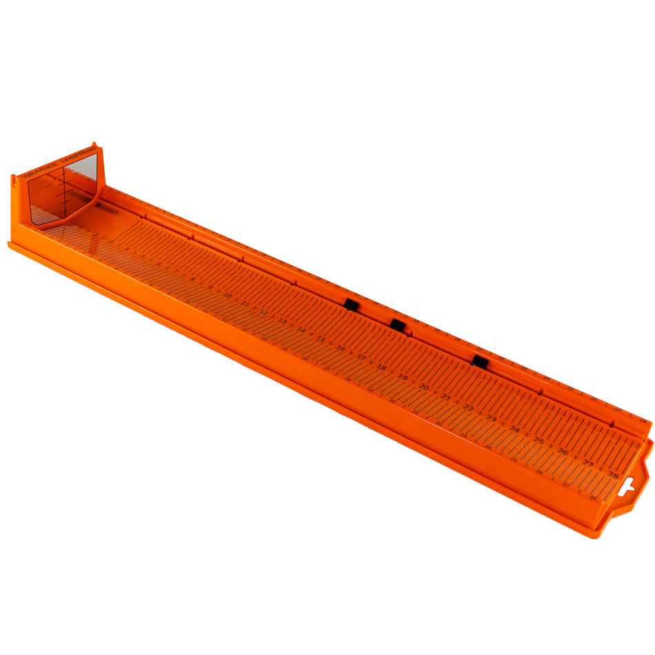 LeaderBoard - 28" Measuring Board with Built-In Identifier Holders and Cull Tabs, Orange