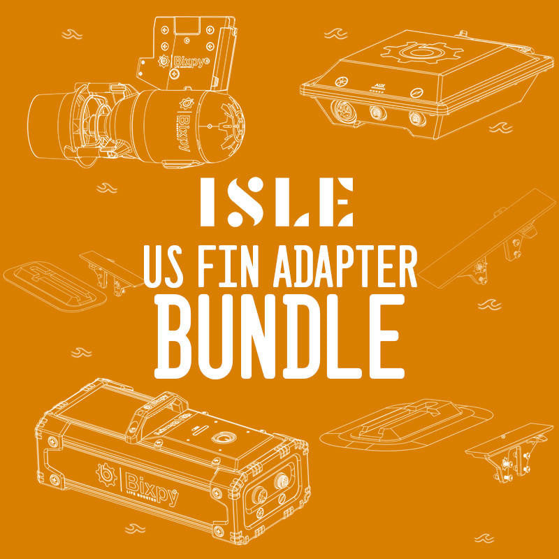 ISLE/Bixpy K-1 Outboard Kit - US Fin Adapter Bundle