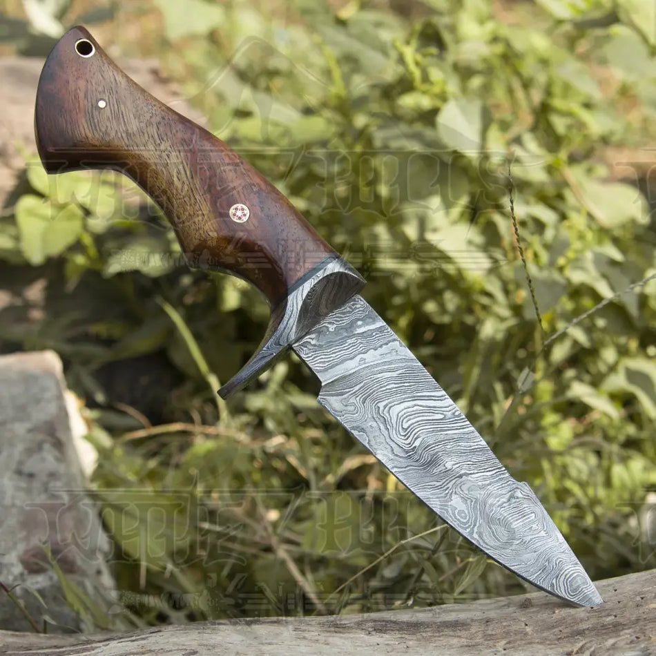 HANDMADE FORGED DAMASCUS Steel Hunting Knife Full Tang