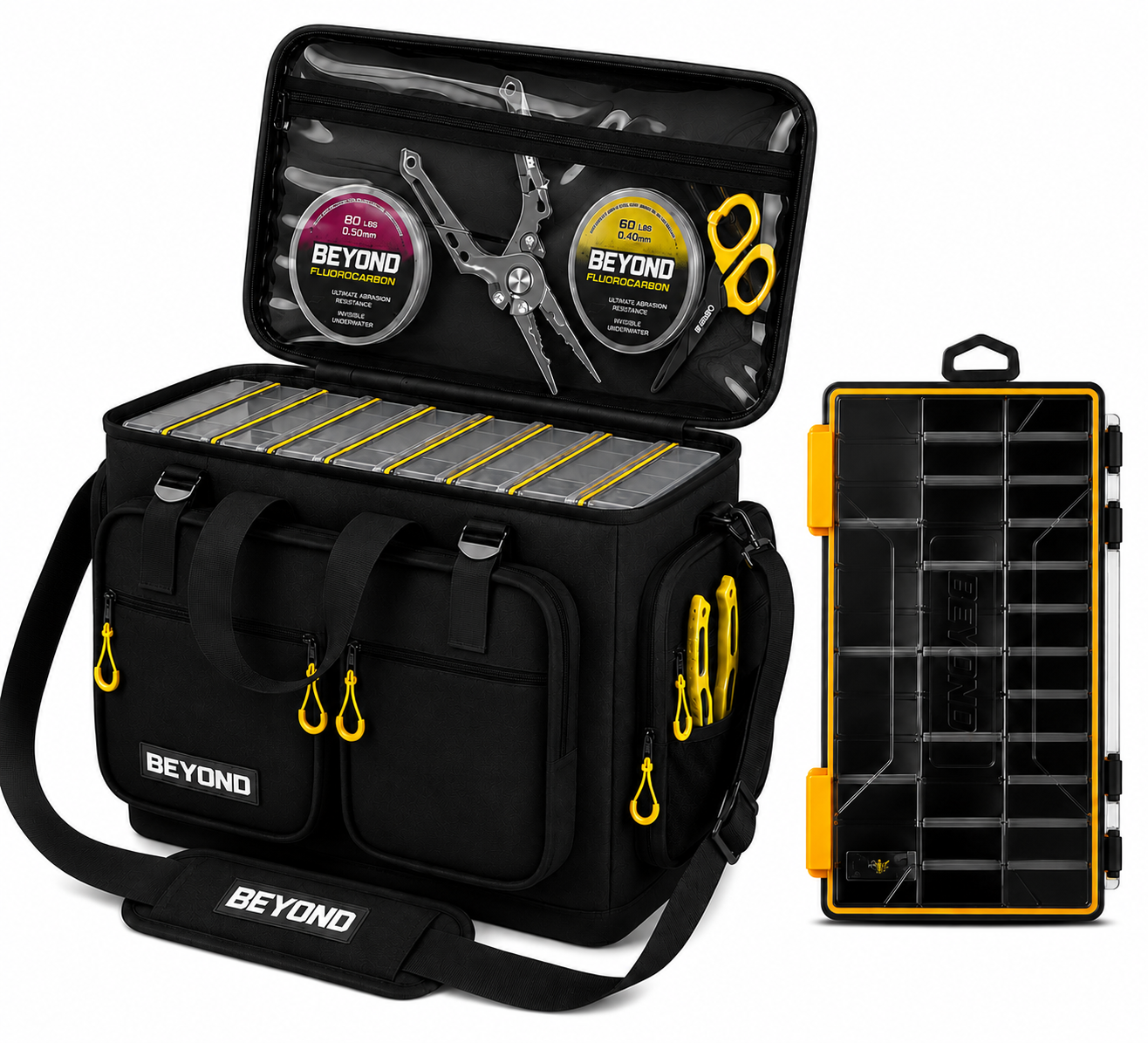 Beyond Fishing Hauler Tackle Bags -Available in Medium, Large, and Extra-Large Medium / Without Tackle Box
