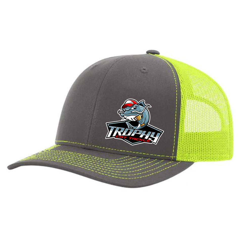 Trophy Cat Tackle Black/White Snap Back Trucker Hat